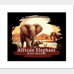 African Elephant - WILD NATURE - ELEPHANT -3 Posters and Art